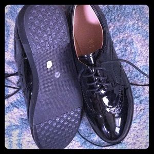 New pleather oxford shoes.